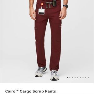 Burgundy Figs scrub pants